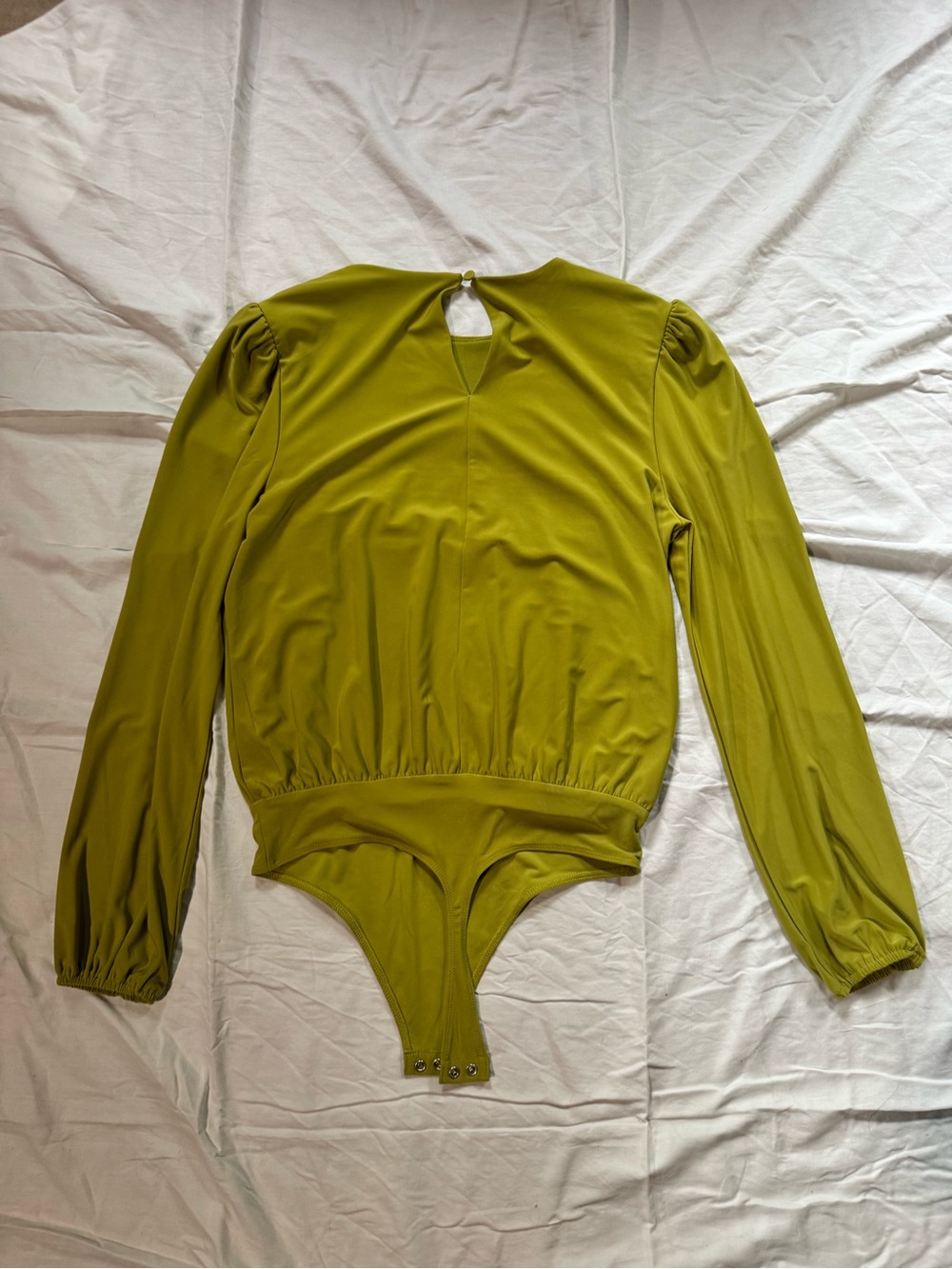 Express Olive Green Crewneck Bodysuit - Picture 4 of 5